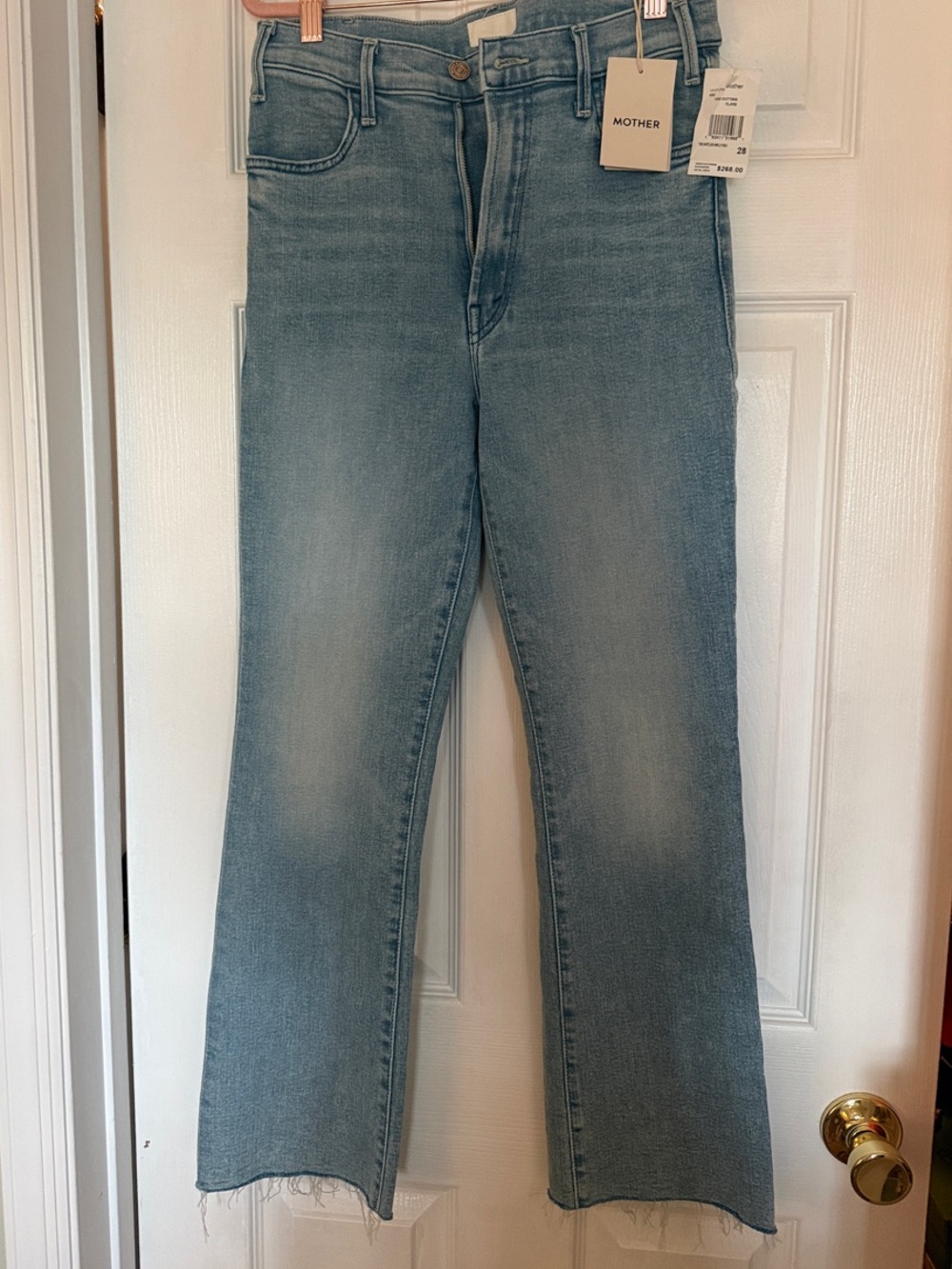 Mother the hustler ankle fray jeans in cutting class